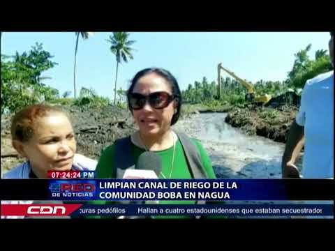 Limpian canal de riego de la comunidad Boba en Nagua