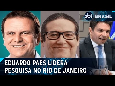 Datafolha: Paes lidera no Rio, seguido por Ramagem e Tarcísio Motta | SBT Brasil (22/08/24)