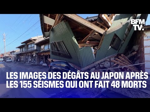 Les images des dégâts au Japon après les 155 séismes