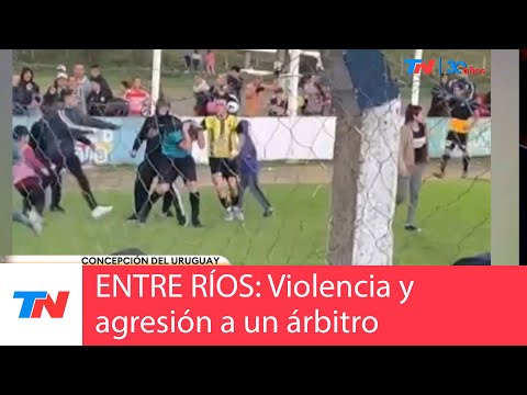 ENTRE RÍOS I Concepción del Uruguay: Hinchas agredieron y le tiraron agua caliente a un árbitro