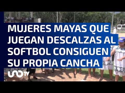 Amazonas de Yaxunah cumplen sueño de tener su propio campo de softbol en Yucatán