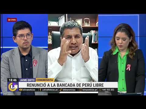Jaime Quito habla sobre su renuncia a la bancada 'Perú libre'