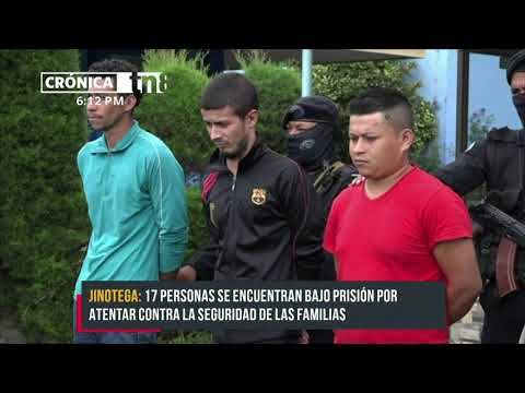 Trabajo policial permite el arresto de 17 delincuentes en Jinotega - Nicaragua