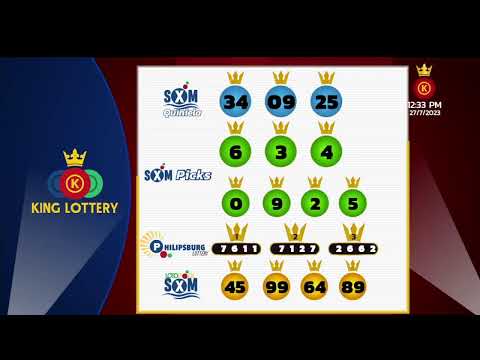 King Lottery SXM EN VIVO ? Resultados Jueves 27 de Julio 2023 - 12:30PM
