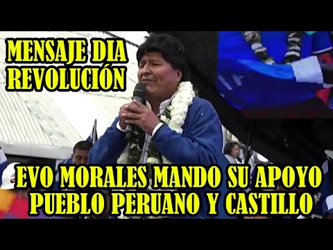 MULTITUDINARIA CONCENTRACION JUNTO EVO MORALES POR EL DIA DE LA REVOLUCIÓN DEMOCRATICA DE BOLIVIA...