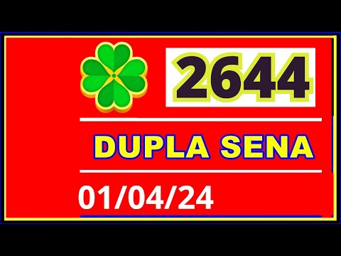 Dupla Sena de pascoa 2644 - Resultado da dopla sena concurso 2644