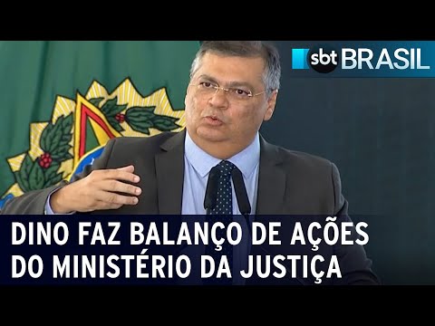 De saída do Ministério da Justiça, Dino faz balanço de ações da pasta | SBT Brasil (31/01/24)