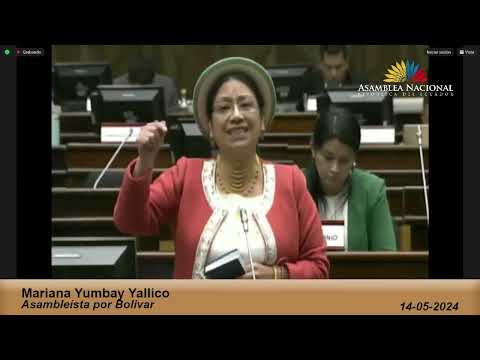 Asambleísta Mariana Yumbay - Sesión 915