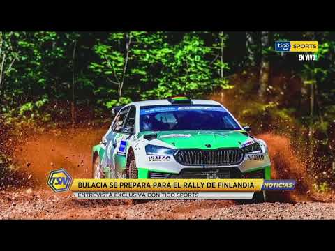Marco Bulacia se prepara para el Rally de Finlandia. Entrevista exclusiva con Tigo Sports.