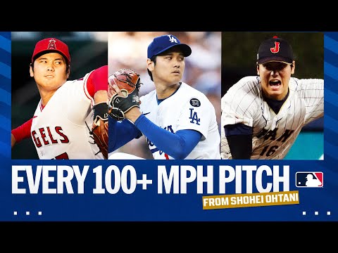 Every 100+ MPH pitch thrown by Shohei Ohtani! | 大谷翔平ハイライト