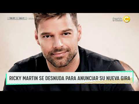 Ricky Martin completamente al desnudo para anunciar su nueva gira ? DPZT ? 03-02-23