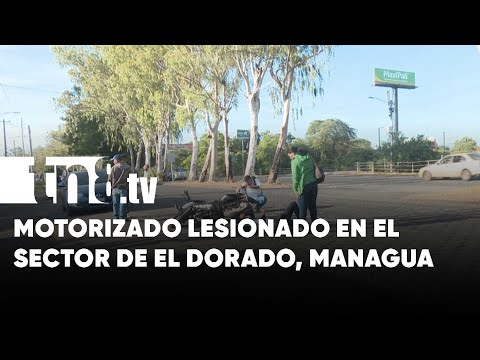 Imprudencia provoca choque en el sector de El Dorado, en Managua - Nicaragua