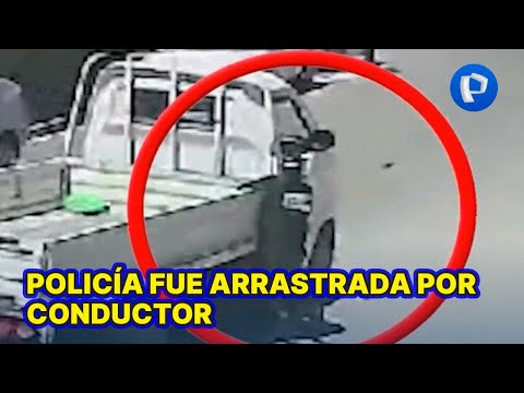 Cajamarca: Conductor arrastra a mujer policía durante intervención