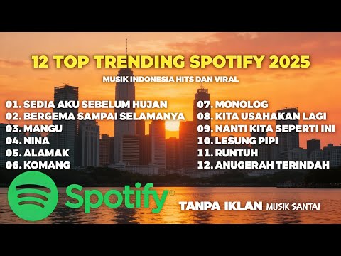 🎧 12 TOP TRENDING SPOTIFY 2025 | MUSIK INDONESIA HITS & VIRAL 🔥