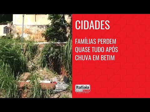 FAMÍLIAS DE BETIM PERDEM TUDO COM CHUVA, E OUTRAS CASAS CORREM RISCO DE CAIR