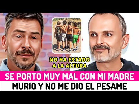 NACHO PALAU echa en cara a MIGUEL BOSÉ el MENSAJE que le ENVIÓ por el FALLECIMIENTO de su MADRE