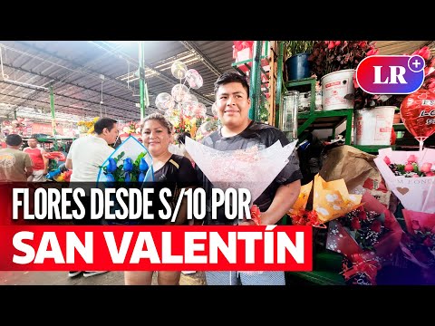 MERCADO DE FLORES: personas ARRASAN con compras de ARREGLOS FLORALES para SAN VALENTÍN | #LR