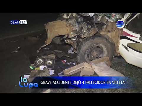 Grave accidente dejó cuatro fallecidos en Villeta