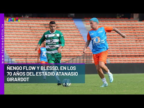 Ñengo Flow y Blessd, en los 70 años del estadio Atanasio Girardot - Telemedellín