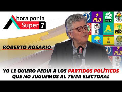 Yo le quiero pedir a los partidos políticos que no juguemos al tema electoral dice Roberto Santana