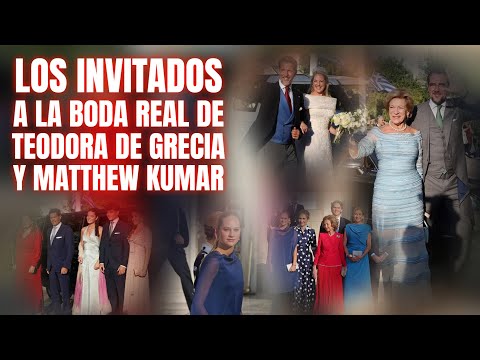 TODAS LAS IMAGENES de los INVITADOS a la BODA REAL de TEODORA DE GRECIA y MATTHEW KUMAR