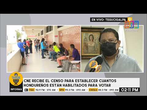 CNE recibe censo para establecer cuantos hondureños estan habilitados para votar