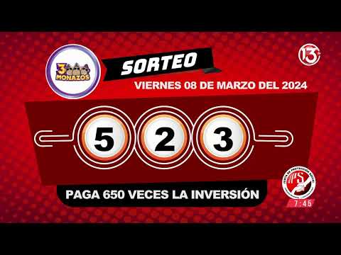 #EnVivo Sorteo de Lotería Popular Chances - 8 marzo 2024.