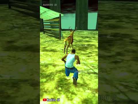 Nunca sigas al Ciervo zombie real en gta san andreas o te sucedera esto #creepy #gta #viral #parati