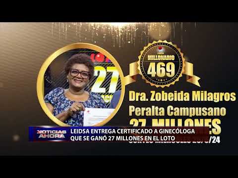 Leidsa entregó certificado a ginecóloga que ganó 27 millones