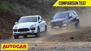 Mercedes-Benz ML 63 AMG vs Porsche Cayenne Turbo | Comparison Test - Porsche Videos