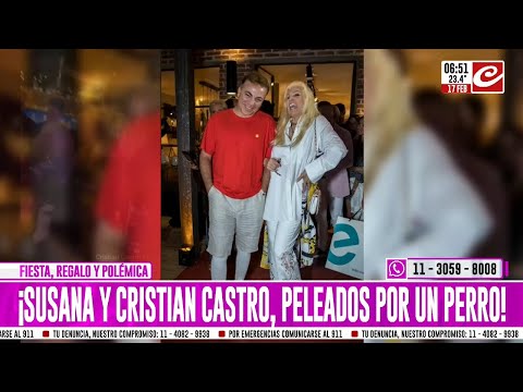 Escándalo: Cristian Castro y Susana Giménez peleados por un perro de 8.000 dólares