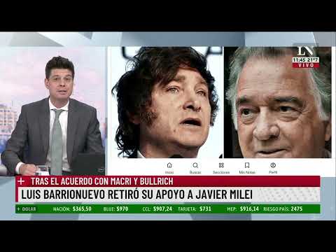 Luis Barrionuevo retiró su apoyo a Javier Milei tras el acuerdo con Patricia Bullrich