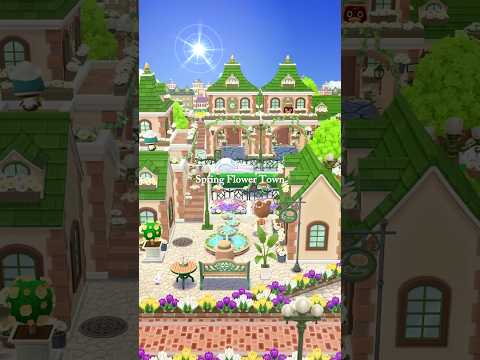 【ポケ森コンプリート】 春の花が咲く街並み🌼🚙/キャンプ場レイアウト #ポケ森 #どうぶつの森 #acpc #animalcrossingpocketcamp