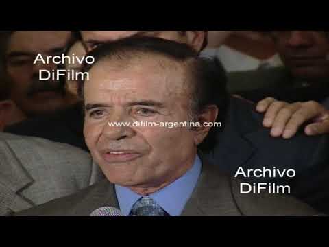 Carlos Menem en conferencia dice que se presentara ante Urso 2001