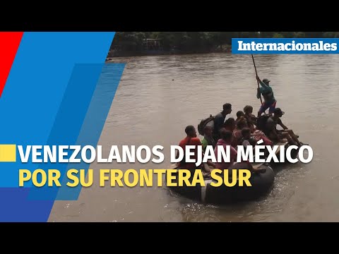 Venezolanos dejan México por su frontera sur tras restricciones de EE.UU.