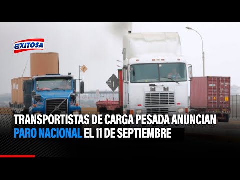 Nos vemos obligados: Transportistas de carga pesada anuncian paro nacional el 11 de septiembre