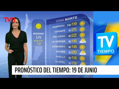 Pronóstico del tiempo: Sábado 19 de junio | TV Tiempo