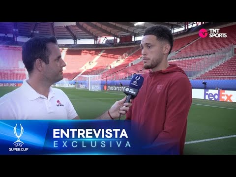 LUCAS OCAMPOS: QUEREMOS REVANCHA | ENTREVISTA | MAN. CITY VS. SEVILLA | SUPERCOPA