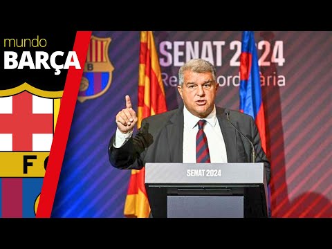Laporta agradece a Xavi y destaca las bondades de Hansi Flick | Reunión del Senado del FC Barcelona
