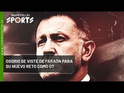 Osorio se viste de faraón para su nuevo reto como DT - Telemedellín