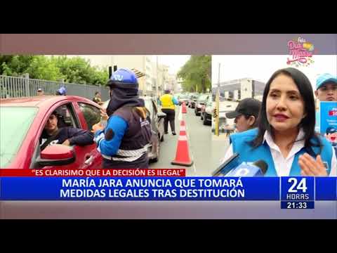 María Jara pide a procurador iniciar acciones legales tras su salida de la ATU