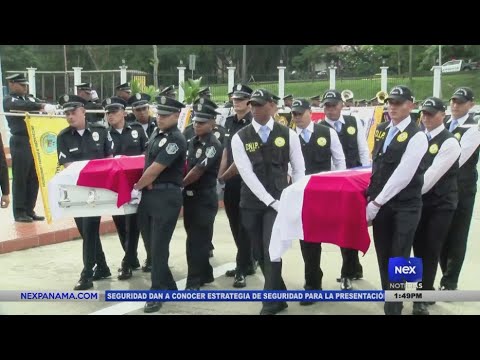 Con honores despiden a policías que perdieron la vida en su trabajo