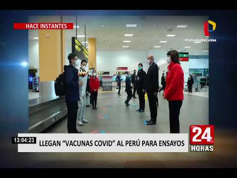 Covid-19: vacunas chinas llegaron a Perú para iniciar ensayos clínicos