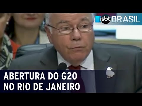 Brasil recebe ministros estrangeiros para preparação do G20 | SBT Brasil (21/02/24)