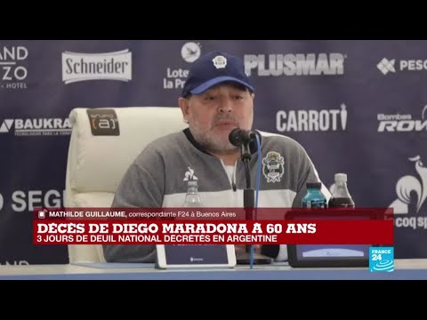 Décès de Diego Maradona: la stupeur règne dans les rues de Buenos Aires