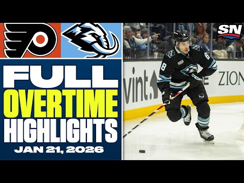 Philadelphia Flyers at Utah Mammoth | FULL Overtime Highlights - January 21, 2026
