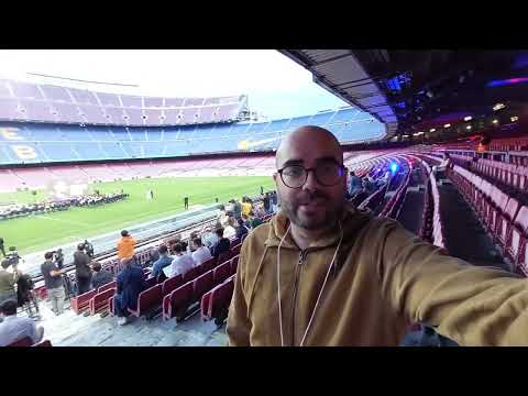 Acto de despedida de Sergio Busquets desde dentro