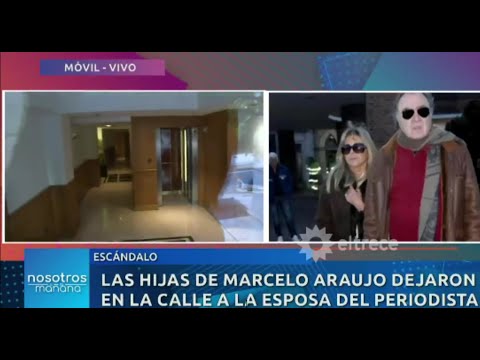 LAS HIJAS DE MARCELO ARAUJO, QUIEREN DEJAR EN LA CALLE A LA ESPOSA DEL PERIODISTA.