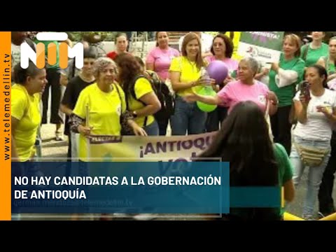 No hay candidatas a la Gobernación de Antioquia - Telemedellín