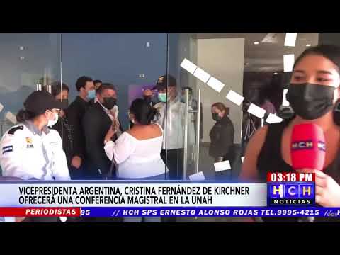 Llegada de Cristina Kirchner a UNAH